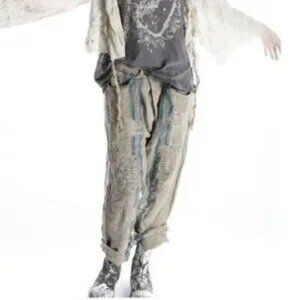 Women Bohemian Pants & Jumpsuits Linen Striped Trousers